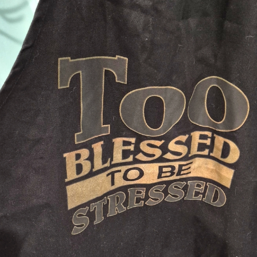 Black and Gold Graphic Apron Unisex